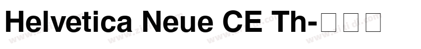 Helvetica Neue CE Th字体转换